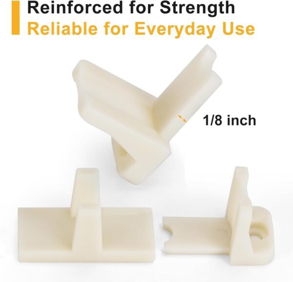 10 Pcs Sliding Closet Door Floor Guide, Bypass Door Floor Guide, Fits 3/4'' to 1-3/8'' Thick Doors, Universal Adjustable Sliding Door Hardware.