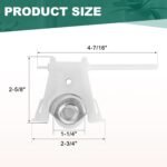 Sliding Screen Door Roller Assembly, Fits Andersen Part #1997063 & #1997310 (1991 to P), 1-1/4" Nylon Concaved Wheels, Adjustable Replacement.