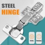 HBL' 4 Pack Soft Close Cabinet Hinges 110° Full Overlay European Concealed Kitchen Cabinet Hinge, Slow Close Frameless Kitchen Door Hinges, Adjustable Heavy-Duty Cabinet Hardware