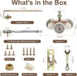 Pocket Door Soft Close Mechaniss, Compatible with Johnson 1060 & 1062, Fits 100, 134F, 138F, 2610F Series Tracks, 1" Nylon Ball Bearing Tri-Wheel, Soft Close or Soft Open.