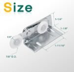 Lashow Twin Pocket Door Roller,Top Mount Pocket Door Rollers, 7/8 Inch Wheels, Alloy Steel, Fits Cox Doors