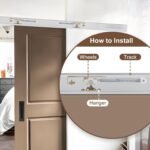 48/72 Inch Pocket Door Hardware Kits with Soft Close & Soft Open, Pocket Door Commercial Grade Hanger with 6ft Aluminum Track for New Building, No Door Included.