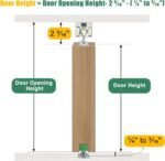 Lashow 72 Inch Porcket Door Hardware Kits with Soft Close & Soft Open, Sliding Pocket Door Hardware with 6ft Aluminum Track for New Building, No Door Included.