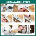 Lashow 2 Pcs Sliding Patio Door Latch Lever, Jeld Wen Replacement Parts, Thumb Latch Replacement for Patio Glass Doors, 1-3/8 in. Tail