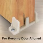 20 Pcs Sliding Closet Door Floor Guide, Bypass Door Floor Guide, Fits 3/4'' to 1-3/8'' Thick Doors, Universal Adjustable Sliding Door Hardware.