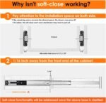 1 Pack Soft Close Drawer Slides 12/14/16/18/20/22 inch, HBL’ Heavy Duty Cabinet Drawer Slides Replacement - Ball Bearing Full Extension, 200 LB Capacity, Made of Cold-Rolled Steel, Rust-Resistant & Long-Lasting.