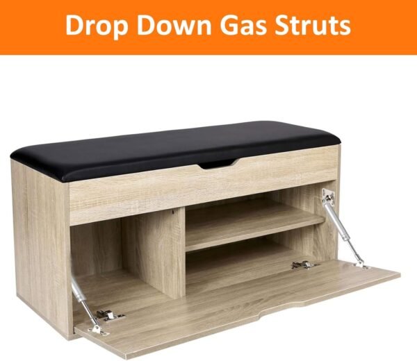 HBL' 2 Pack 100N/22LBS Drop Down Gas Struts for Drop-Front Desk Downward Slowly Such as Fold-Down Desk, Flap Lid