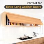 HBL' 2 Pack | Lid Support Hinges Lid Stay Hinge for Extra-Long Upper Cabinet & RV Cabinets, 30° - 90° Lid Stay and Under 30° Soft Close, Tension Adjustable, Heavy Duty, Max Load 88LBS