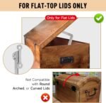 1 Pack | Toys Box Hinges Soft Close Lid Support Chest Hinges for Wooden Toy Box, Cedar, Storage Trunk & Benches, Made of Zinc Alloy, Safety & Heavy Duty.