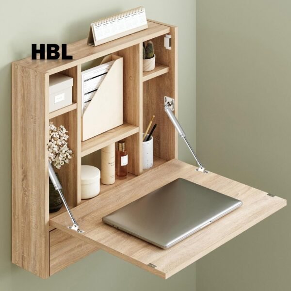 HBL' 2 Pack 150N/33LBS Drop Down Gas Struts for Downward Flap Lid Slowly Down, Such as Drop-Front Desk, Cabinet Desk or Loft Hatch