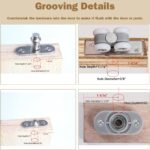 1 Pack Bifold Door Hardware Kits, Bi-fold Door Hardware Set with 36 Inch Long Track for Folding Closet and Indoor Use, Heavy Duty and Easy to Install.