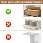 2 Pack Soft Close Toy Box Hinges for Heavy Curved, Round, Arched and Flat Lids - HBL' 150N Gas Strut Spring Safety Hinges to Slow Down and Slow Close, Also Works for Flat Lids.