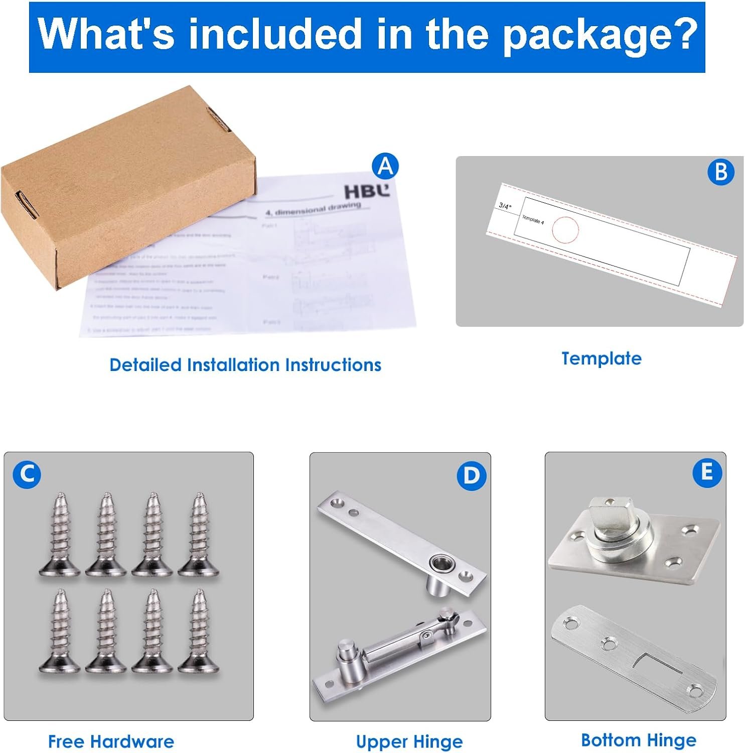 330 LBS Pivot Hinge for Large & Heavy Wood Doors – HBL’ Invisible Pivot Door Hardware for Bookshelves, Built-in Ball Bearings for Smooth & Quiet Operation.
