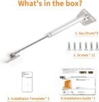 HBL' 2 Pack 200N/44LBS Drop Down Gas Struts for Drop-Front Desk Downward Slowly Such as Fold-Down Desk, Flap Lid