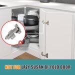 HBL' 2 Pack 90° Blind Corner Cabinet Hinge, Pie Cut Corner Kitchen Door Hinge, Soft Close European Concealed Hinge for Frameless Blind Corner Cabinets