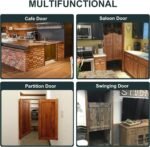 1 Pack | HBL' Saloon Door Hinges Dual Swing for Swinging Saloon or Cafe Doors, 304 Stainless Steel, Double Action and Self Return, Can Be Indoor or Outdoor Used.