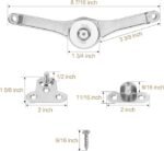 HBL' 2 Pack | Adjustable Lid Stay Hinges for Small Wooden Toy Boxes & Chests | Zinc Alloy Lid Support Hinges for Safe, Smooth Support.