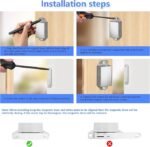 2 Pack | Magnetic Door Catch Heavy Duty - 30 Lbs Pull Force for Cabinet Doors, Window Shutters, Cupboard Doors and Closet Door, Made of Stainless Steel - Anti Rust & Long Performance.