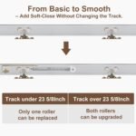 Pocket Door Soft Close Top Hanger Assemblies, Fits Johnson 1060 & 1062, Fits 100, 134F, 138F, 2610F Series Tracks, 2" Nylon Ball Bearing Tri-Wheel, Soft Close and/or Soft Open