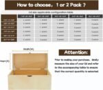 1 Pack | Soft Close Hinges for Toy Boxes, Wooden Chests, Cedar Storage, Trunks & Benches | Tension Adjustable Slow Down Chest Hinges | Also for Lift up Flip Doors.