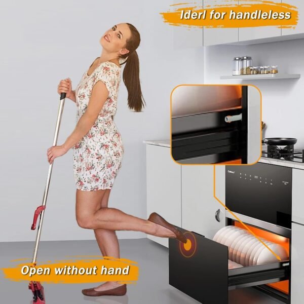 4 Pack | Powerful Attraction Push-to-Open Door Latch for Cabinets - HBL’ Heavy-Duty Cabinet Push Latch, Non-Magnetic RV Drawer Catch, Kitchen Hardware Touch Release Latch.