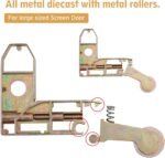 2 Pack Sliding Screen Door Corner Rollers, 1" O.D Concave Replacement Insert Rollers for 45° Screen Door Frames