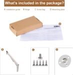 2 Pack | 150N Gas Strut Spring Hinges for Heavy Lids to Keep Stay, Slow Down and Soft Close, Hydraulic Hinges for Toy Box Chest, Bench, Toolbox and Basement Floor Door.