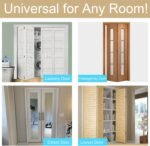 1 Pack Bifold Door Hardware Kits, Bi-fold Door Hardware Set with 36 Inch Long Track for Folding Closet and Indoor Use, Heavy Duty and Easy to Install.