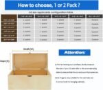 1 Pack | Toys Box Hinges Soft Close Lid Support Chest Hinges for Wooden Toy Box, Cedar, Storage Trunk & Benches, Made of Zinc Alloy, Safety & Heavy Duty.